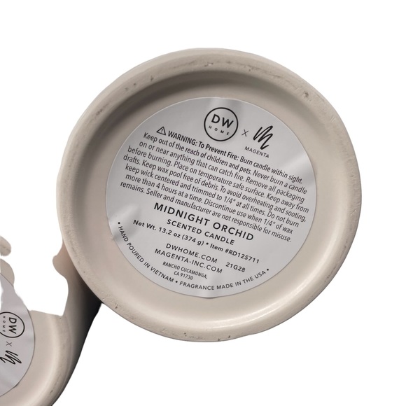 Rae Dunn Scented Candles 2 Stargazer Midnight Orchid gold star ceramic jar - Picture 7 of 9